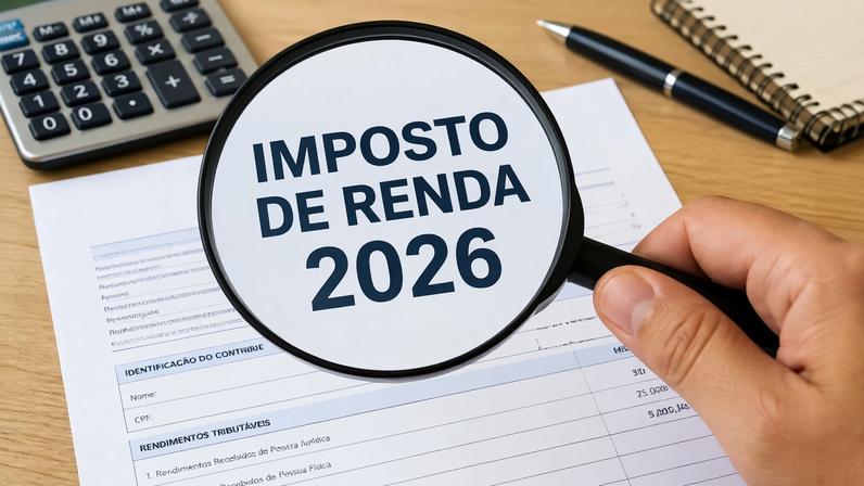 Imposto de Renda 2026 (imagem gerada por IA)