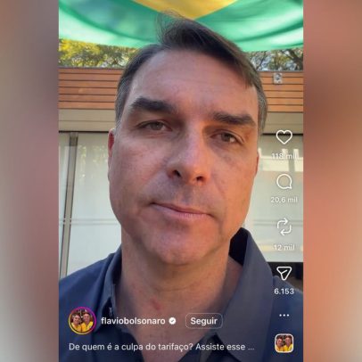Flávio Bolsonaro diz que governo dos EUA culpa Lula por tarifa