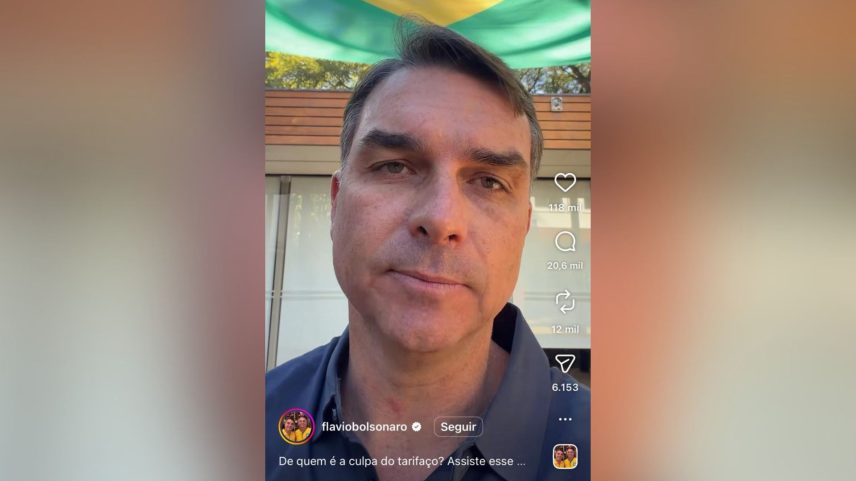 Flávio Bolsonaro diz que governo dos EUA culpa Lula por tarifa