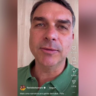 Flávio Bolsonaro diz não saber se foto com "Sicário" é verdadeira