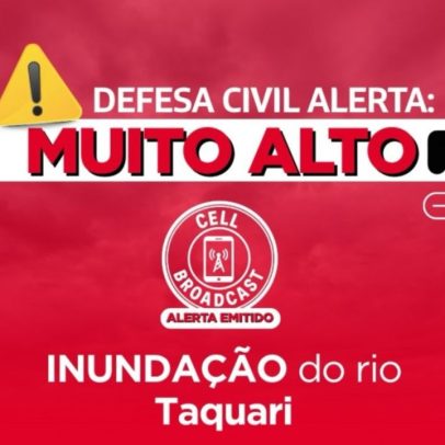 Chuva no RS: Rio Taquari atinge cota de inundação e gera alerta