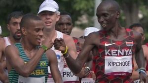 Daniel do Nascimento durante prova de atletismo | Foto: acervo pessoal/Valdirene Paula Ferreira