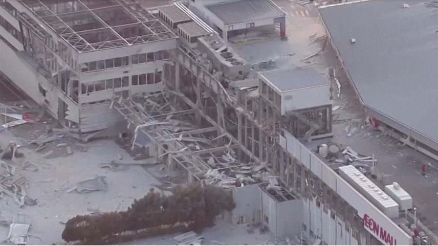 Terremoto no Japão faz shopping desabar e deixa mais de 100 feridos
