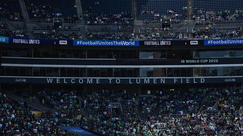 Lumen Field Stadium vai receber o duelo entre Estados Unidos e Bélgica na Copa do Mundo de 2026.