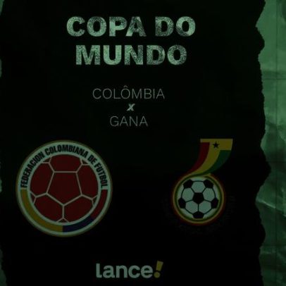 Colômbia x Gana: onde assistir ao jogo da Copa do Mundo