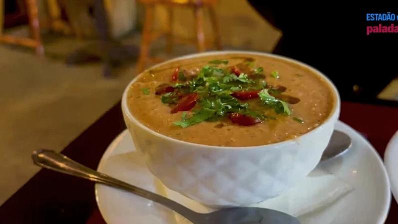 Gaspacho do restaurante Gusta, achadinho na Pompeia