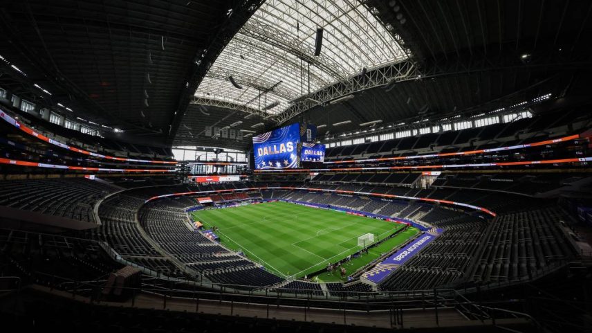 Estádio de Dallas, nos Estados Unidos, vai ser o palco da partida entre Portugal e Espanha nesta segunda, 6 (Alex Pantling - FIFA/FIFA/Getty Images)
