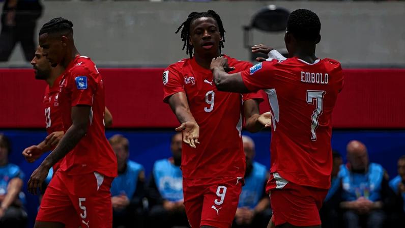 Manzambi e Embolo comandaram a vitória da Suíça