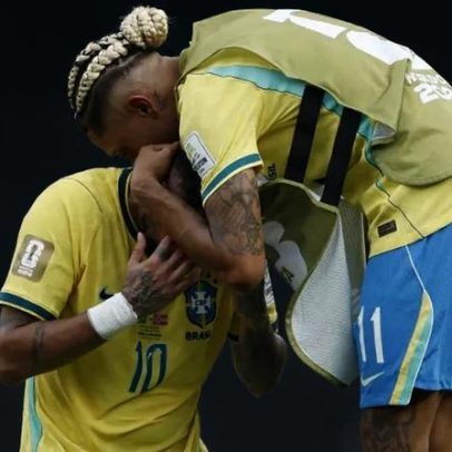 Neymar desaba e chora após eliminação do Brasil contra a Noruega na Copa