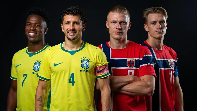Vini Jr. e Marquinhos enfrentam Haaland e Odegaard neste domingo