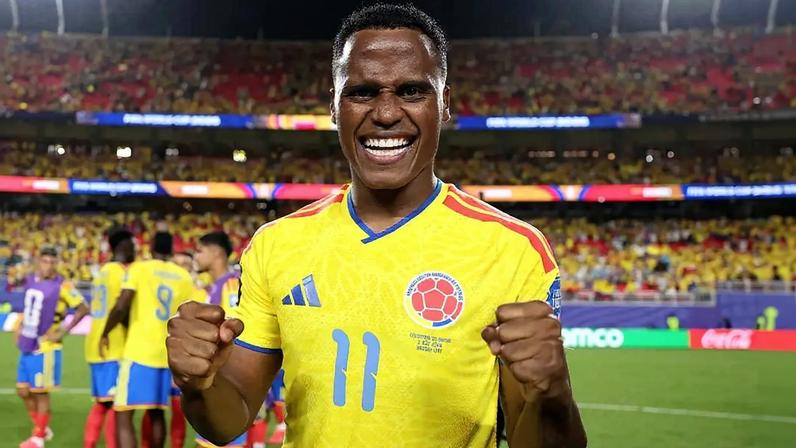 Jhon Arias comemora classificação (Michael Regan - FIFA/FIFA/Getty Images)
