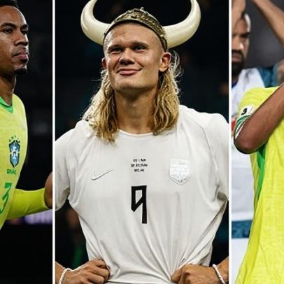 Haaland soma 9 gols contra a dupla de zaga brasileira