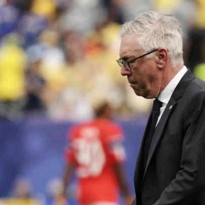 Ancelotti, técnico mais bem pago da Copa, falha no primeiro teste com a seleção