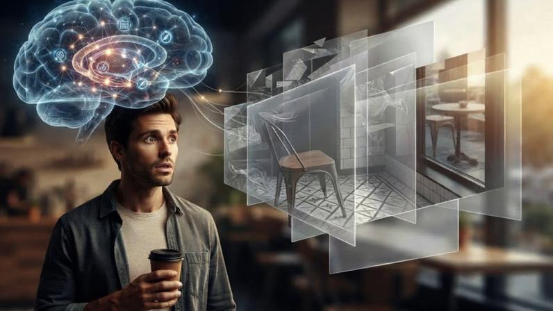Nem todo déjà vu significa uma lembrança real. (Foto: Fala Ciência via Gemini)