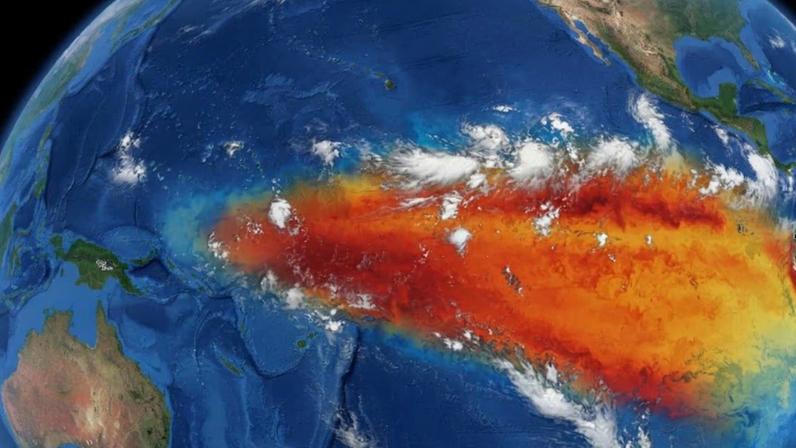 Uma ideia para resfriar a Terra pode enfraquecer o El Niño e bagunçar o clima. (Imagem: Fala Ciência via Gemini)