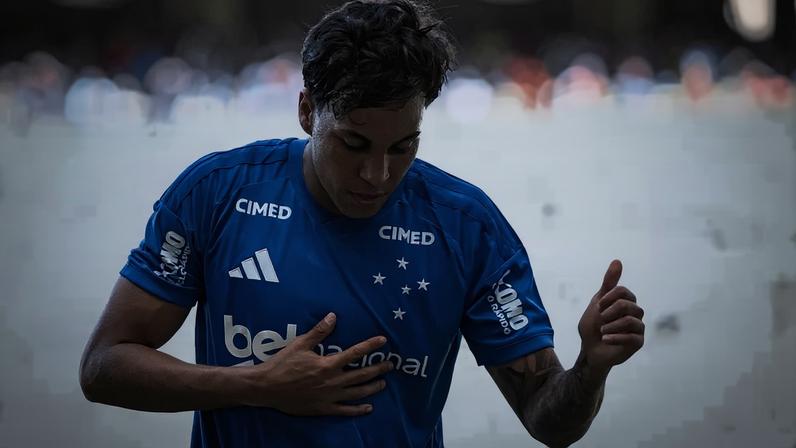 Kaio Jorge comemora gol dançando (Foto: Gustavo Aleixo/Cruzeiro)
