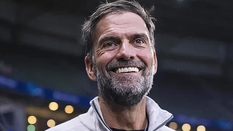 Klopp no Allianz Parque durante jogo entre Palmeiras e Red Bull Bragantino