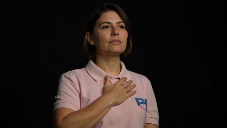 A ex-primeira-dama Michelle Bolsonaro (PL)