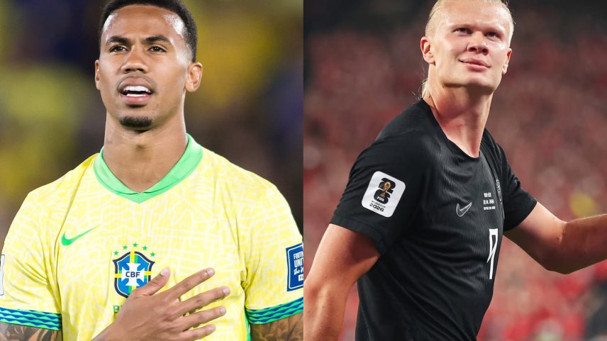 Bolada, bate-boca, puxão: a rivalidade entre Gabriel Magalhães e Haaland