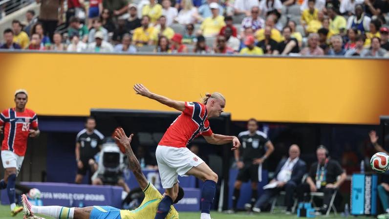 Haaland pôs fim ao sonho do hexa da seleção brasileira.