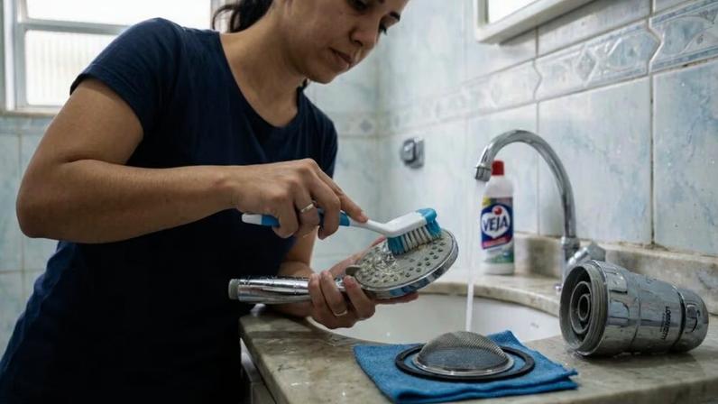 Manutenção simples resolve problemas de pressão e entupimento em chuveiros