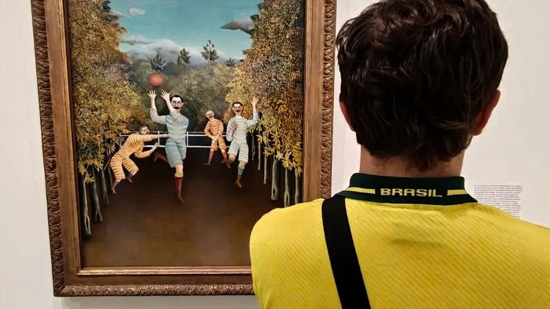 "Os Jogadores de Futebol", de Henri Rousseau e um torcedor brasileiro: viva a seleção da França (Fábio Altman/Arquivo pessoal)