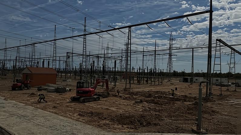 Imagen de archivo de una subestación eléctrica.