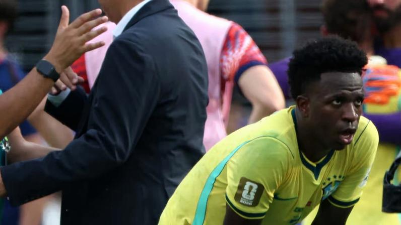 Vini Jr. foi o artilheiro do Brasil na Copa.