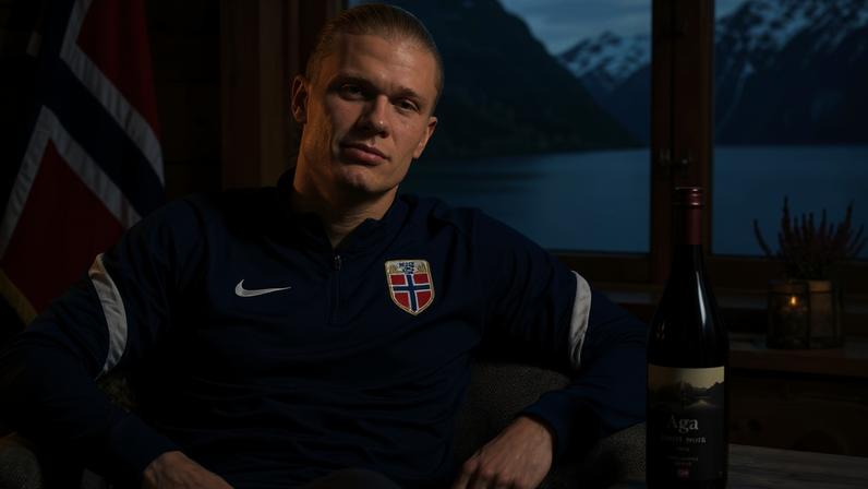 Será que o craque norueguês, Erling Haaland, também degusta um bom vinho?