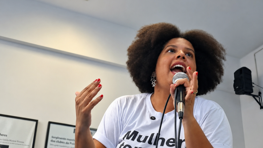 Samara Martins (UP) é a única mulher concorrendo à Presidência