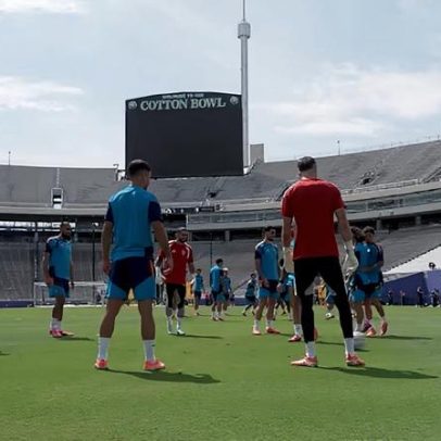 Espanha faz último treino antes do confronto com Portugal