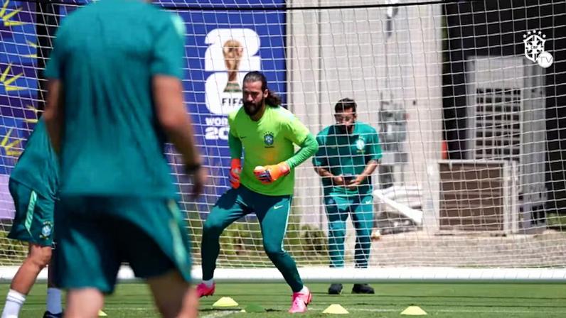 Seleção Brasileira fez último trabalho antes do desafio pelas oitavas de final da Copa do Mundo.