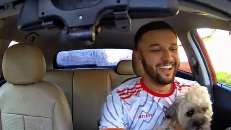 Motorista de aplicativo reencontra cachorro desaparecido durante corrida