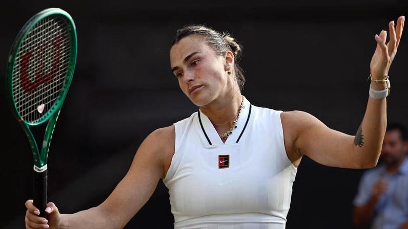 Aryna Sabalenka foi eliminada do Torneio de Wimbledon. Foto: Kirill Kudryavtsev/AFP