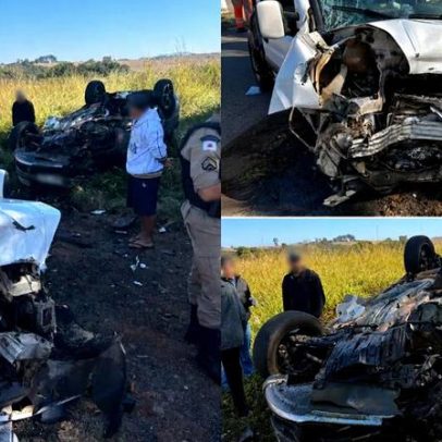 Onze feridos em colisão entre dois carros na MG-050, em Passos (MG)
