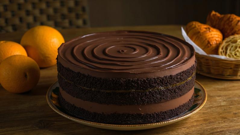 Bolo de chocolate da Feliciana Pães. Foto: Elvis Fernandes/Divulgação