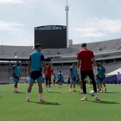 Espanha encerra preparação para duelo com Portugal