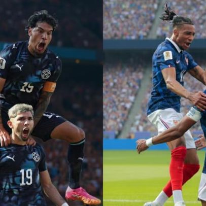 Defesa do Paraguai tenta conter ataque da França para manter favorito na Copa