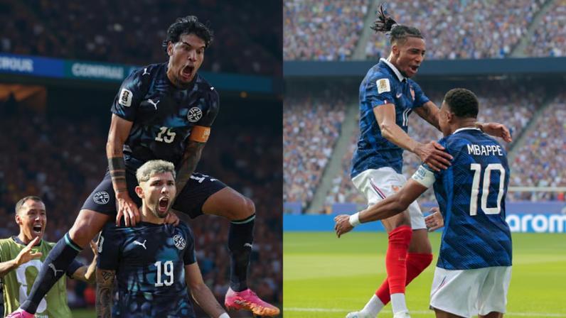 Paraguai e França se reencontram em Copas sob a liderança de novos ídolos.