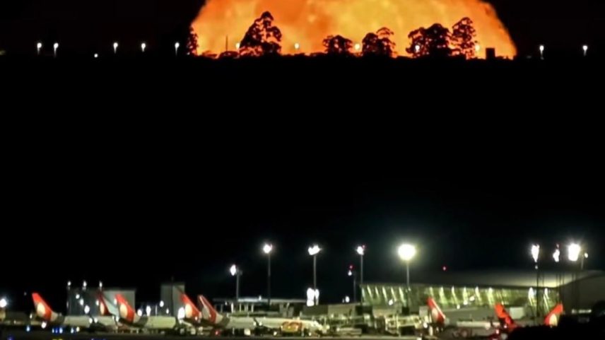 Fotógrafo registra nascer da Lua em vídeo no Aeroporto de Brasília