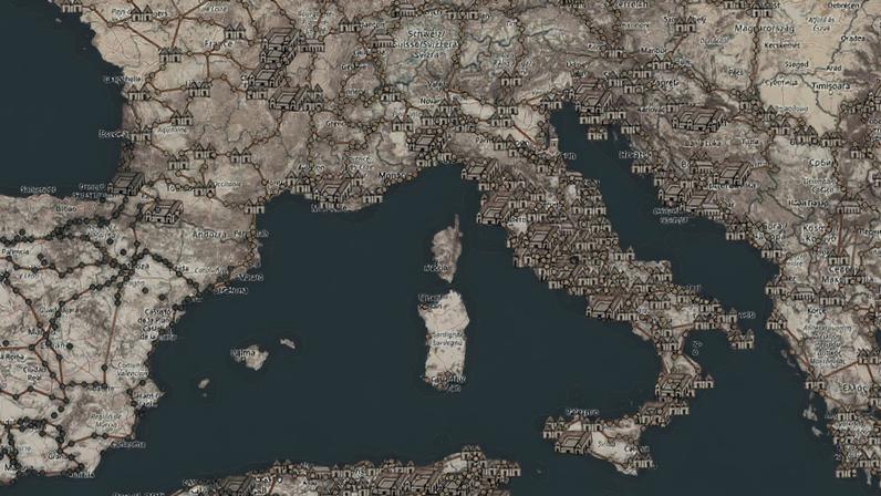 Mapa foi desenvolvido com cruzamento de dados históricos e cartografia antiga