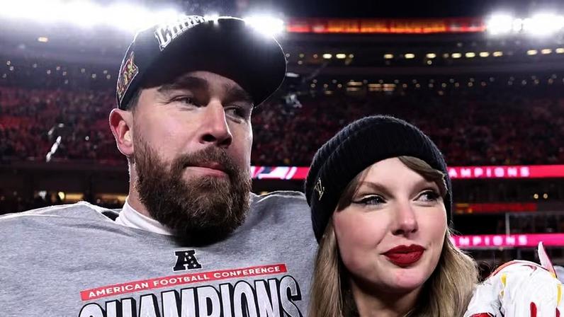 Travis Kelce e Taylor Swift — Foto: Getty