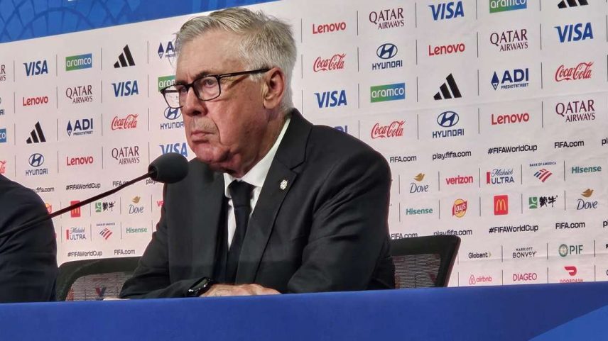 Carlo Ancelotti concede entrevista após eliminação do Brasil na Copa