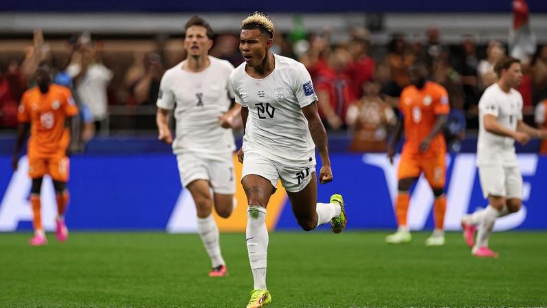 Antonio Nusa comemorando gol da Noruega sobre a Costa do Marfim - Metrópoles