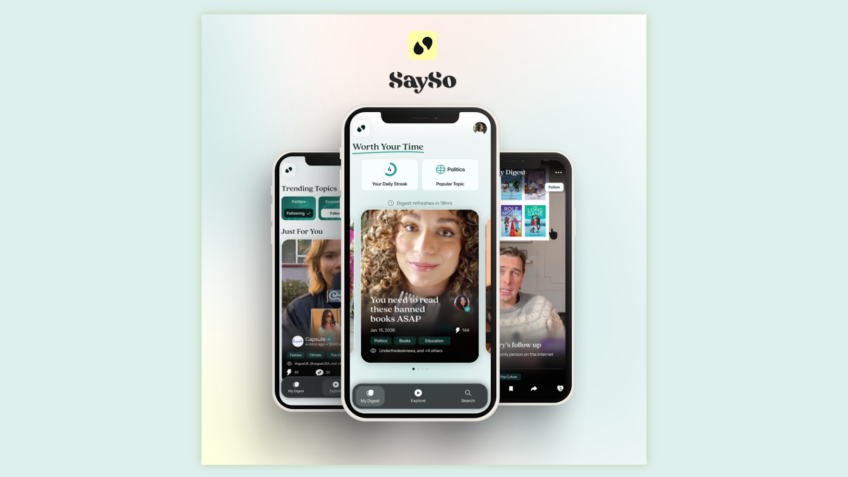 SaySo lança feed reduzido e valida criador verificado