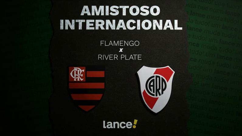 Escudos de Flamengo e River Plate