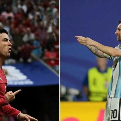 Atlético de Madrid brinca e escolhe o melhor entre Messi e Ronaldo