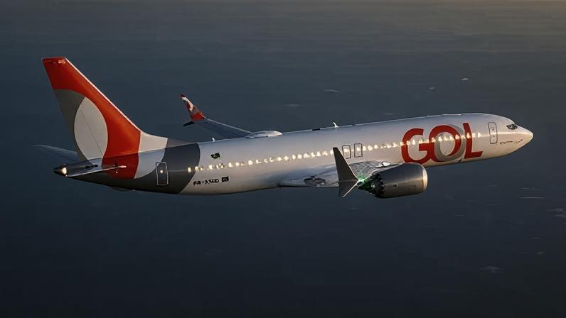 Avião Boeing 737 MAX 8 da Gol