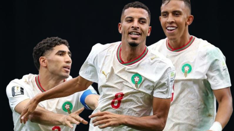 Azzedine Ounahi comemora gol marcado pelo Marrocos contra o Canadá