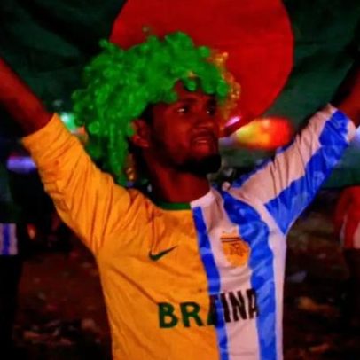 Torcida brasileira em Bangladesh tem fãs fervorosos e rivalidade com a Argentina